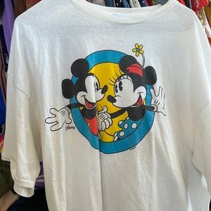 Junk food x Disney Mickey and Minnie circle tee